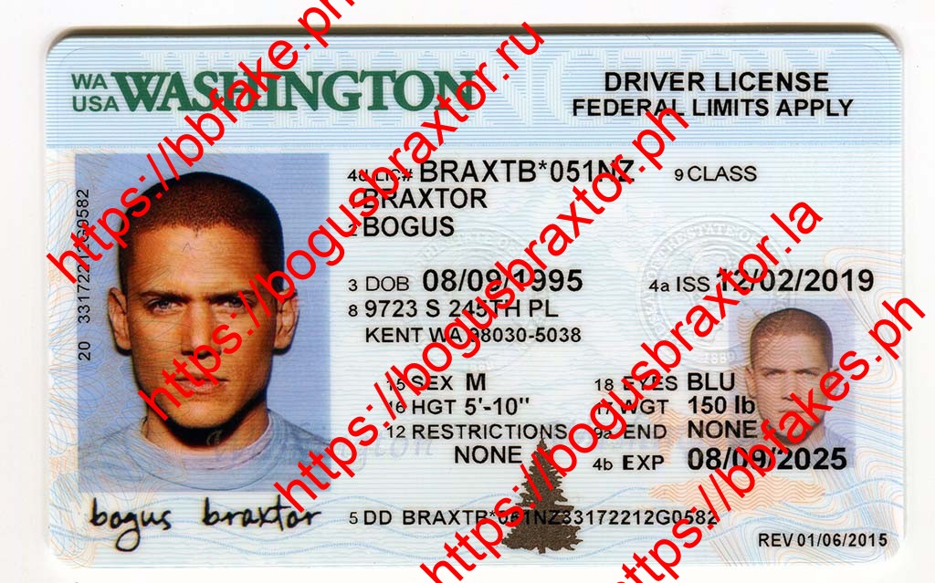 Washington Fake ID - Bogus Braxtor Fake ID